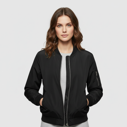 Blouson Aviateur Femme Slim | Veste Décontractée Polyvalente 1