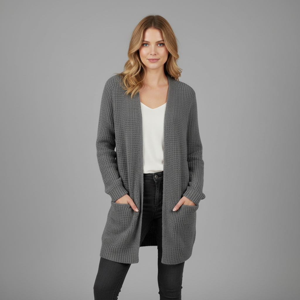 Cardigan Long Confortable | Vêtement d'Hiver pour Femmes 1