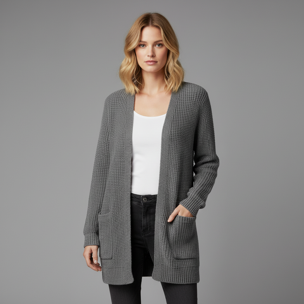 Cardigan Long Confortable | Vêtement d'Hiver pour Femmes 2