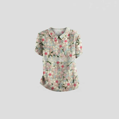 Chemisier Floral Vintage Chic | Blouse Femme Décontractée 9