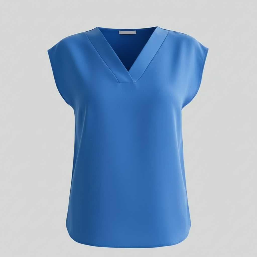 Chemisier d'Été Col en V | Haut Moderne Femme 0