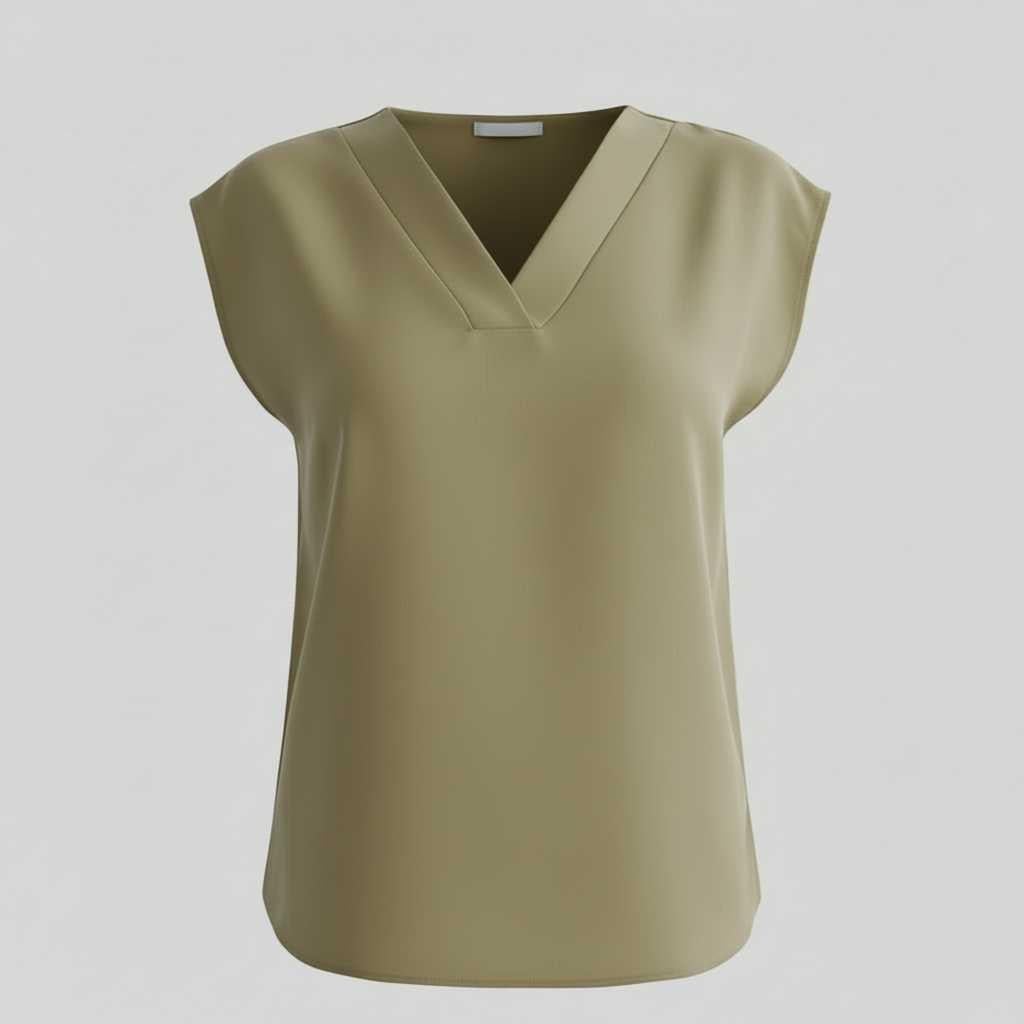 Chemisier d'Été Col en V | Haut Moderne Femme 3