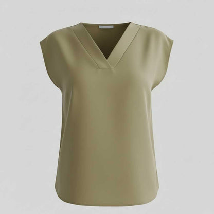 Chemisier d'Été Col en V | Haut Moderne Femme 3
