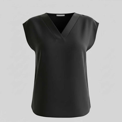 Chemisier d'Été Col en V | Haut Moderne Femme 4