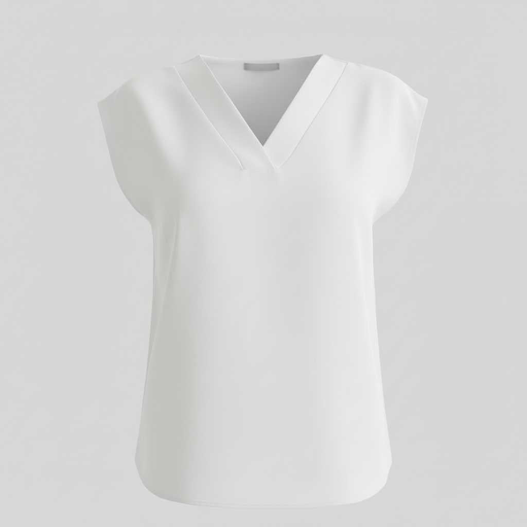 Chemisier d'Été Col en V | Haut Moderne Femme 5