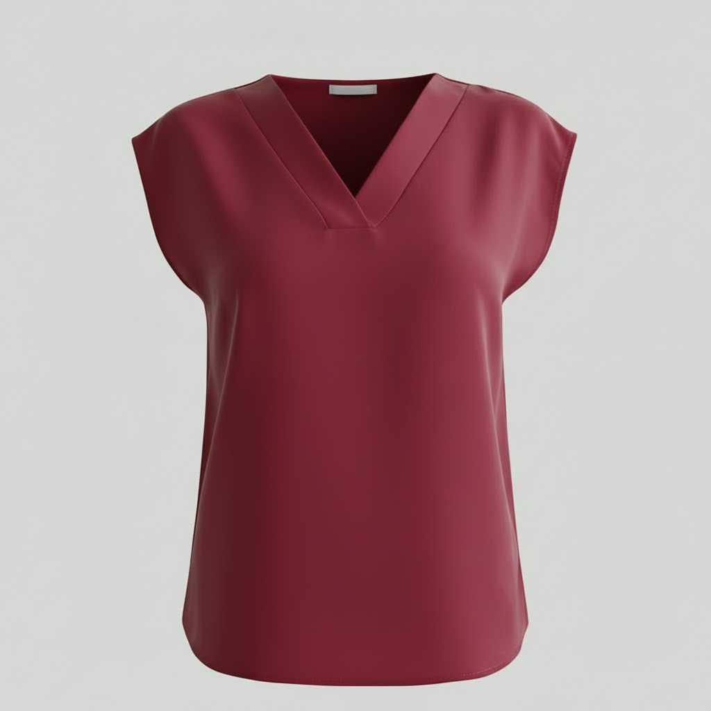 Chemisier d'Été Col en V | Haut Moderne Femme 6
