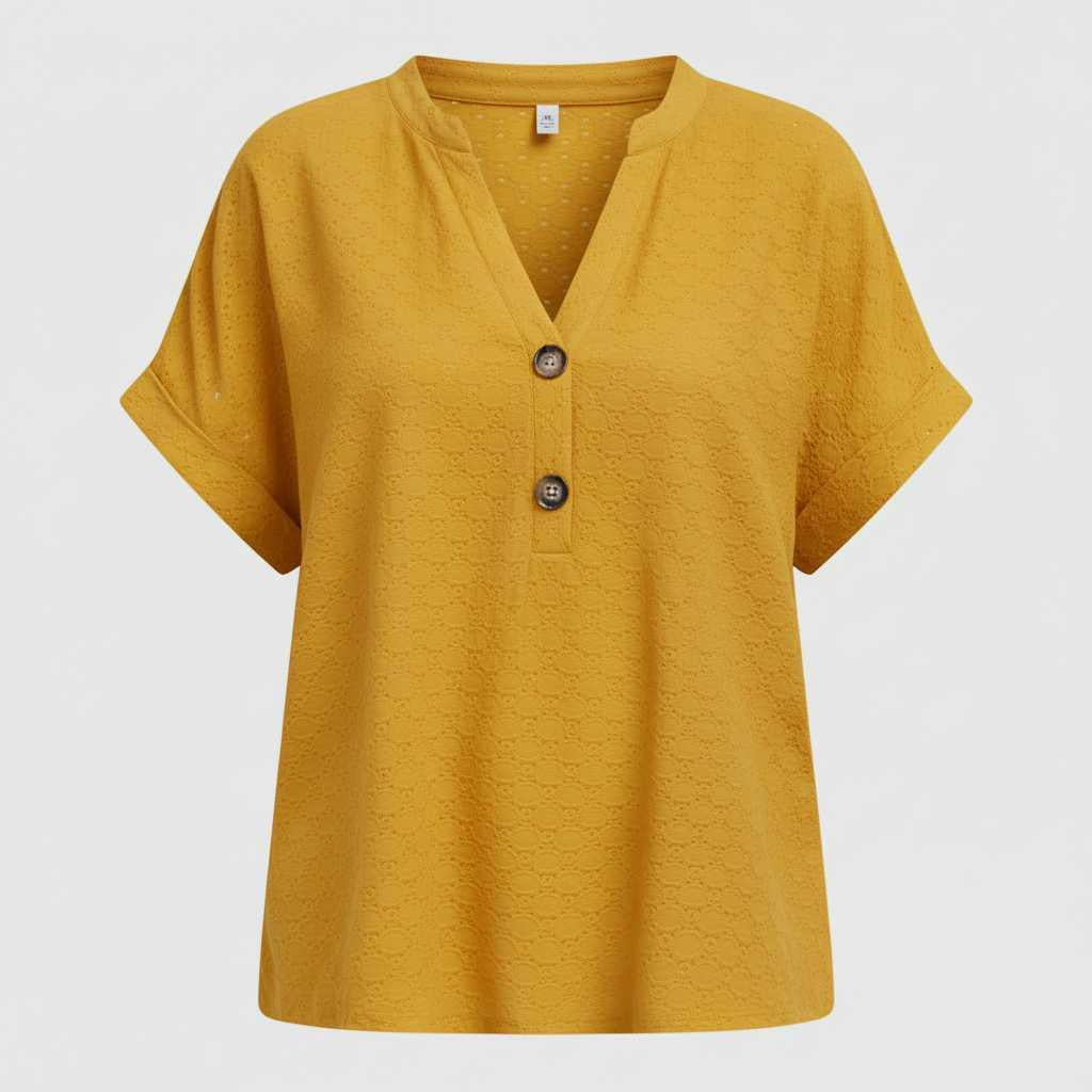 Haut Col en V Femme | Vêtements d'Été Décontractés 3