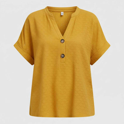 Haut Col en V Femme | Vêtements d'Été Décontractés 3
