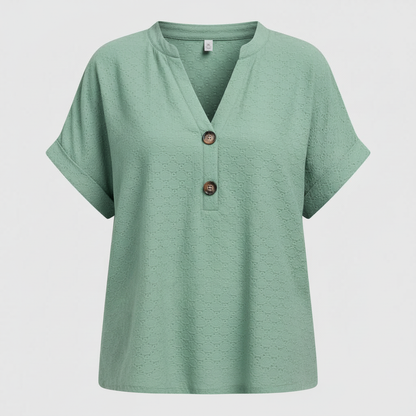 Haut Col en V Femme | Vêtements d'Été Décontractés 4
