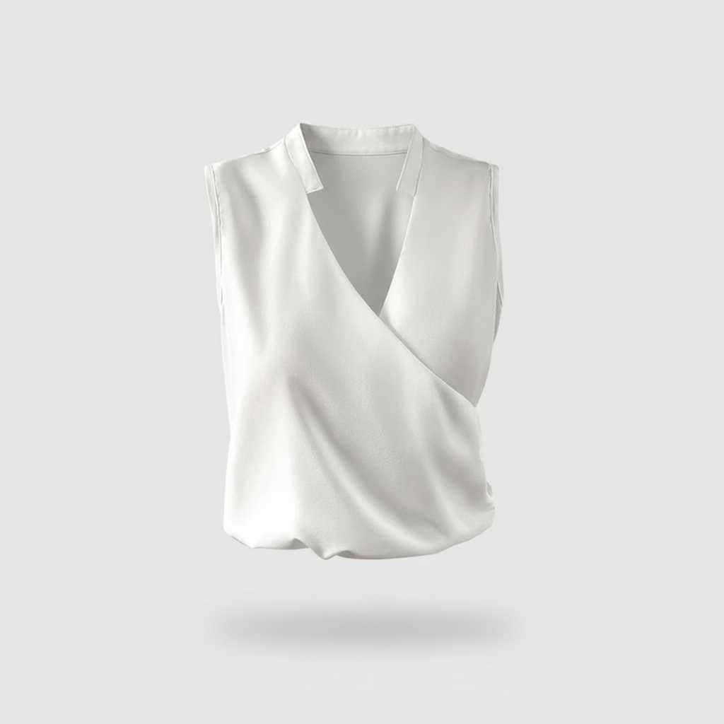 Haut d'été à col en V | Vêtements Décontractés Femme 0