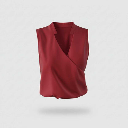 Haut d'été à col en V | Vêtements Décontractés Femme 5