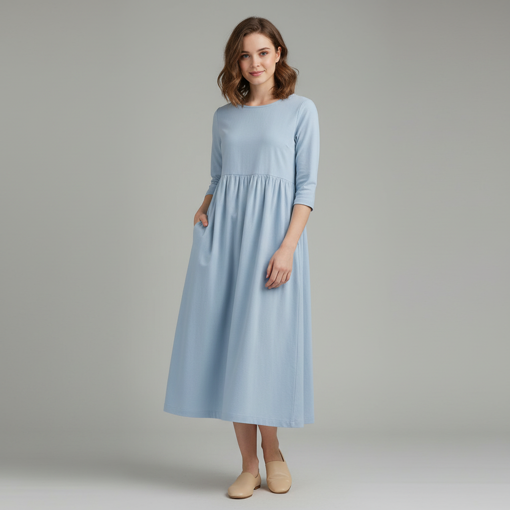 Robe D'Été Chic Midi Ample Femme | Robe Été Élégante 1