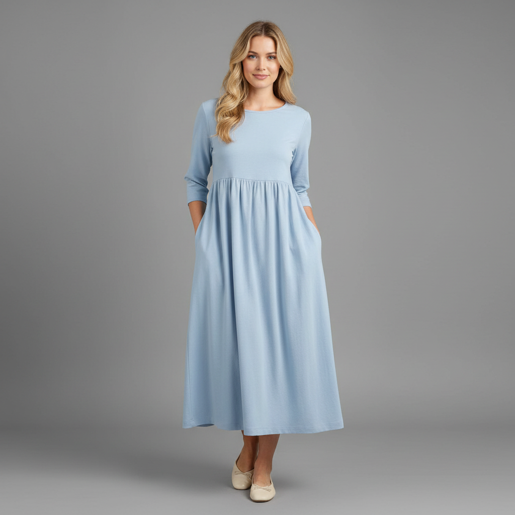 Robe D'Été Chic Midi Ample Femme | Robe Été Élégante 2
