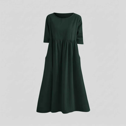 Robe D'Été Chic Midi Ample Femme | Robe Été Élégante 3