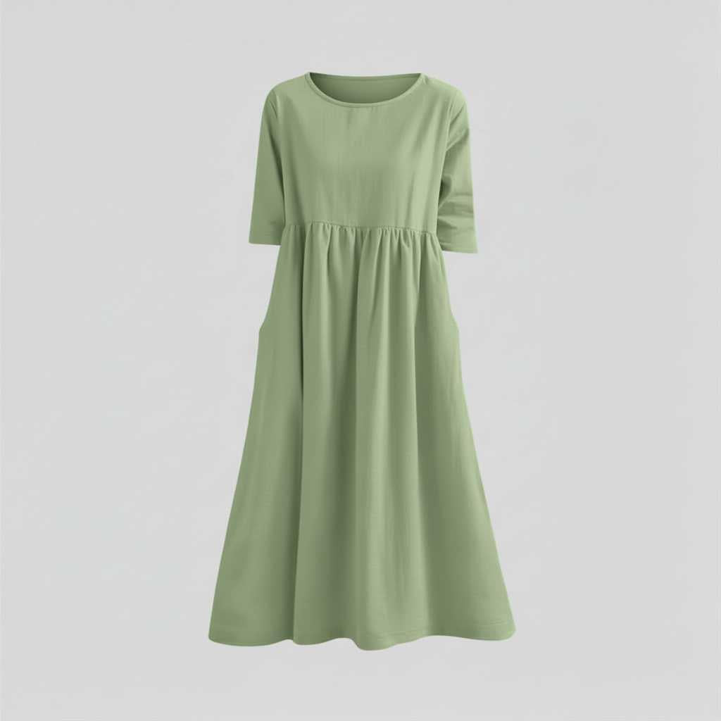 Robe D'Été Chic Midi Ample Femme | Robe Été Élégante 4