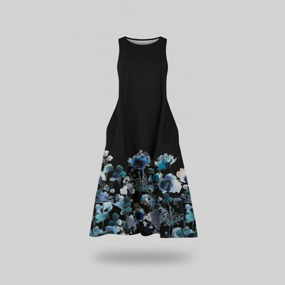 Robe D'Été Fleurie Midi Trapèze | Robe D'Été Femme 4