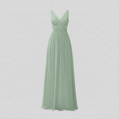 Robe d'Été Longue Femme Col en V | Élégante Robe Maxi 0