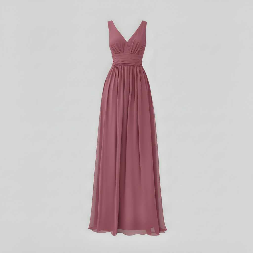 Robe d'Été Longue Femme Col en V | Élégante Robe Maxi 10