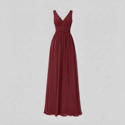Robe d'Été Longue Femme Col en V | Élégante Robe Maxi 3