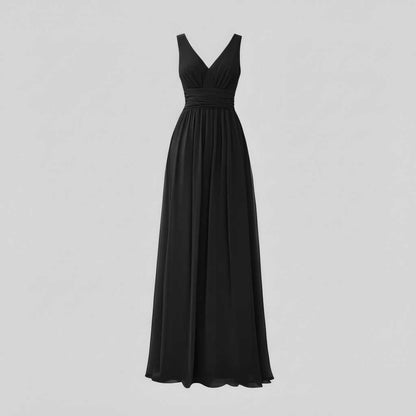 Robe d'Été Longue Femme Col en V | Élégante Robe Maxi 5
