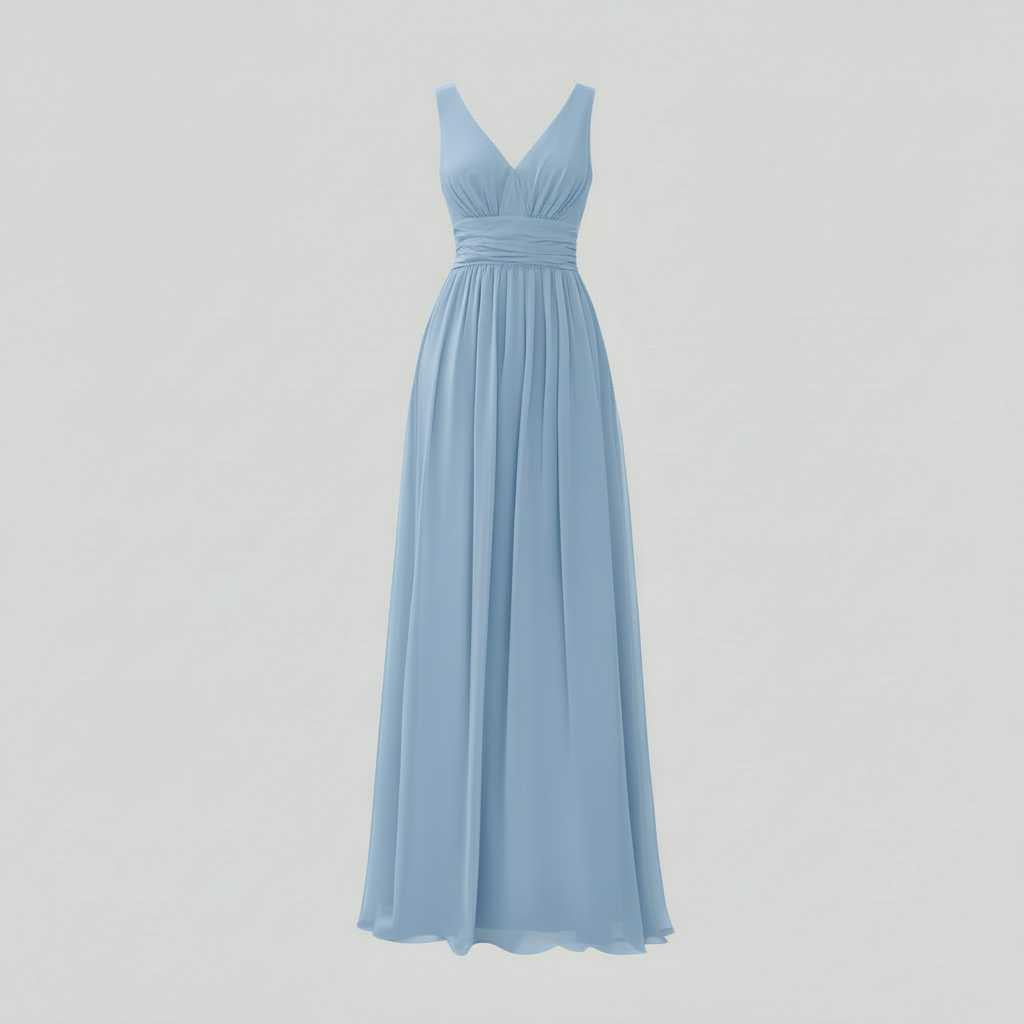 Robe d'Été Longue Femme Col en V | Élégante Robe Maxi 6