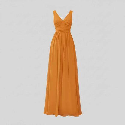 Robe d'Été Longue Femme Col en V | Élégante Robe Maxi 8