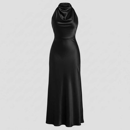 Robe de Soirée Chic Dos Nu | Robe Cocktail Élégante Mi-Longue 0