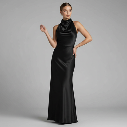 Robe de Soirée Chic Dos Nu | Robe Cocktail Élégante Mi-Longue 1