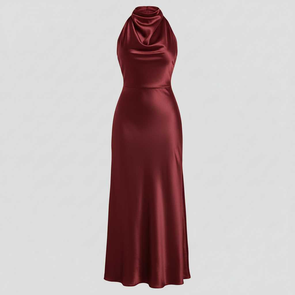 Robe de Soirée Chic Dos Nu | Robe Cocktail Élégante Mi-Longue 7