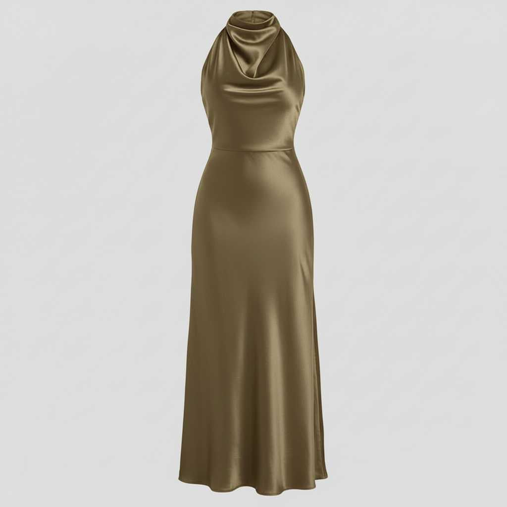 Robe de Soirée Chic Dos Nu | Robe Cocktail Élégante Mi-Longue 8