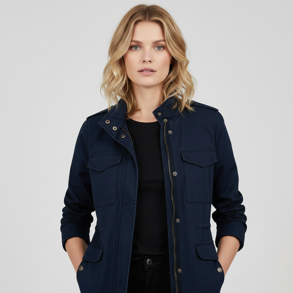 Veste Zippée Moderne Femme | Vêtement d'Extérieur Élégant 1