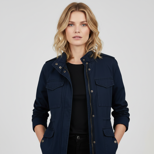 Veste Zippée Moderne Femme | Vêtement d'Extérieur Élégant 1
